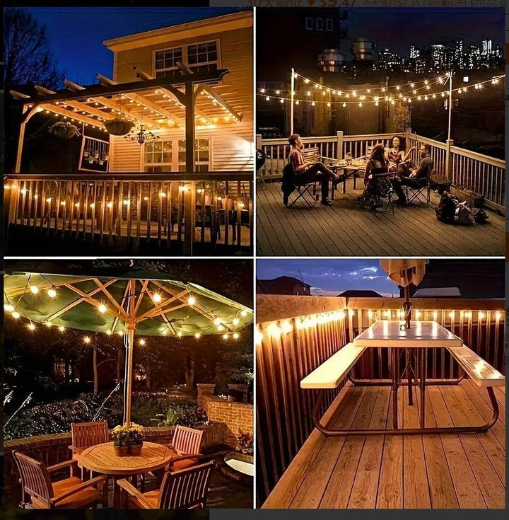 Tavvitaimp18 solar LED string lights offer easy installation for any outdoor space.