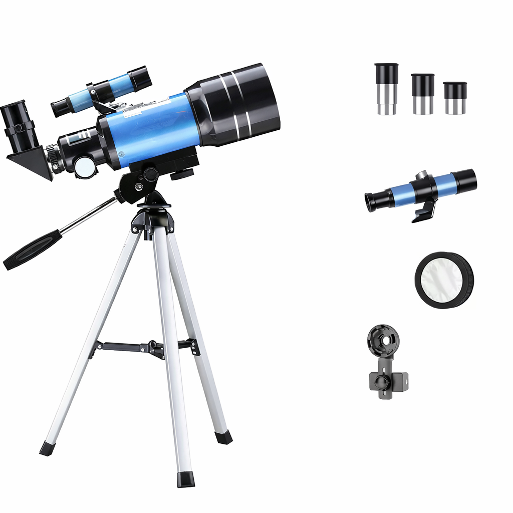 Outdoor 150X HD astronomical telescope for vivid stargazing, moon viewing, and night sky observation.