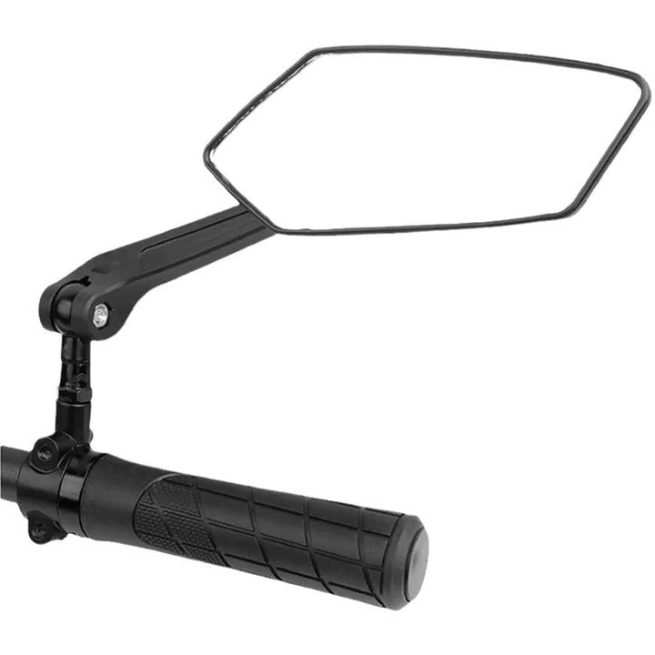 Adjustable 360° swivel bicycle rear view mirrors, a 2-pack for enhanced bike & scooter safety.