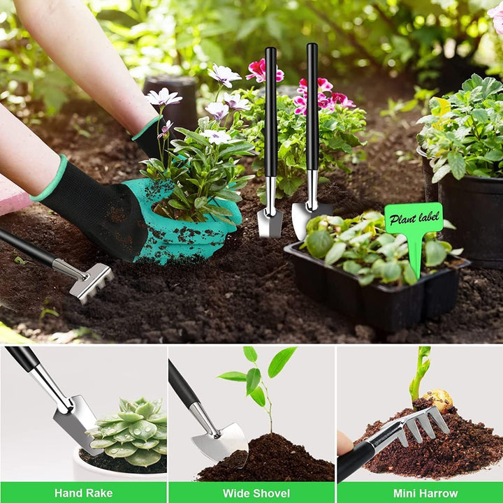 Essential 24-piece bonsai starter kit with high-carbon steel tools for effective tree pruning, shaping & plant care.