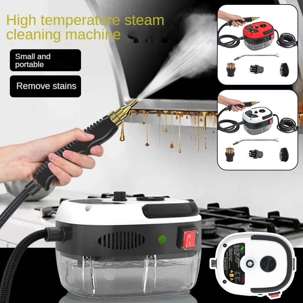 Versatile 2500W high-pressure steam cleaner, 6 settings for chemical-free home & kitchen sanitizing.
