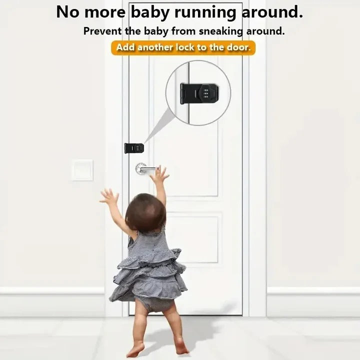 Keyless cabinet combination lock. Perfect for securing drawers, file cabinets & storage units.