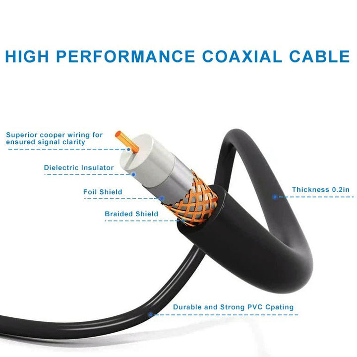 Motorized digital TV antenna for attic or outdoor use, boosting long-range HD reception & signal quality.
