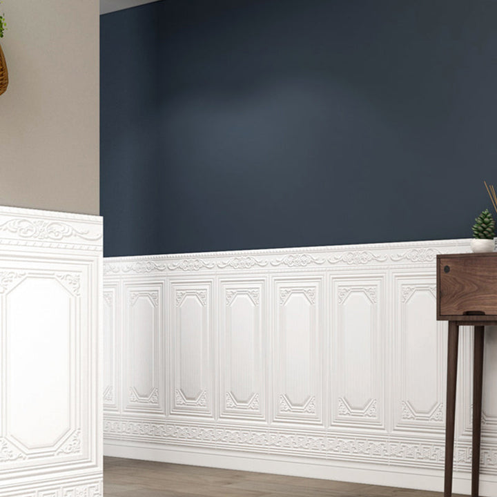 3D peel & stick vinyl wall panels, self-adhesive for easy living room decor.