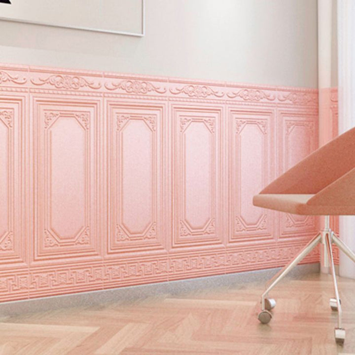 Durable 3D vinyl wall panels, waterproof & easy to install peel & stick design.