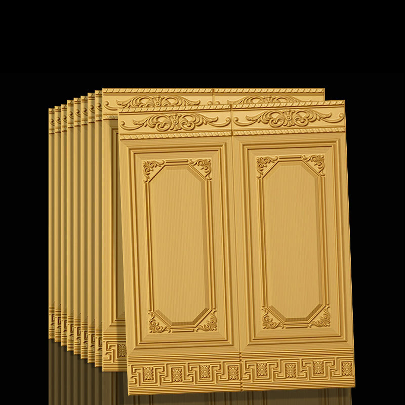 Residential 3D vinyl wall panels, self-adhesive & waterproof for practical home decor.