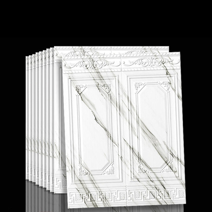 Artistic 3D peel & stick wall panels, vinyl for creative home decor statements.