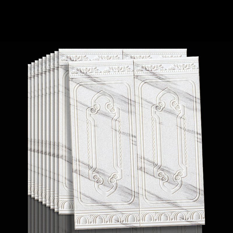 Rental friendly 3D vinyl wall panels, self-adhesive for temporary decor.