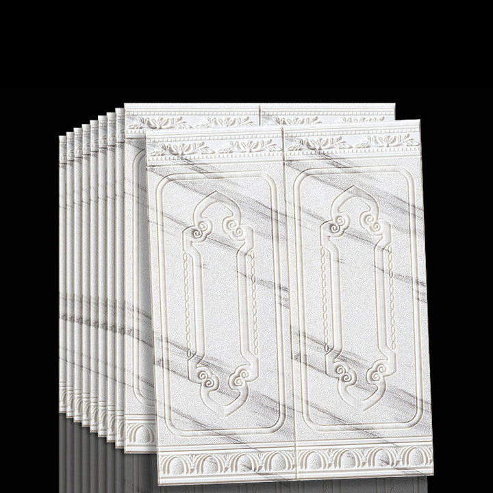 Rental friendly 3D vinyl wall panels, self-adhesive for temporary decor.