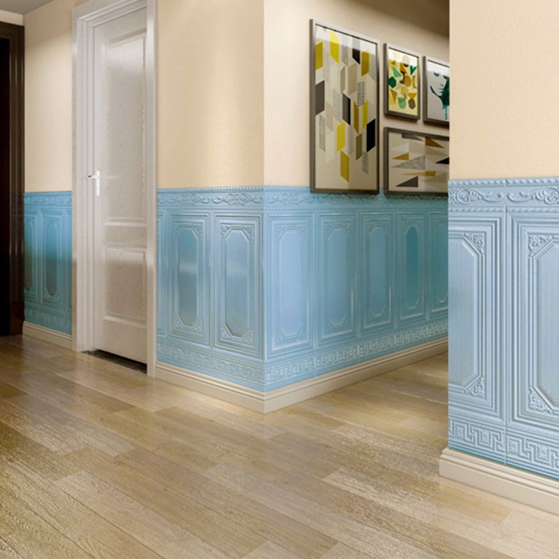 Stylish 3D vinyl wall panels, self-adhesive & waterproof, transforming any room easily.