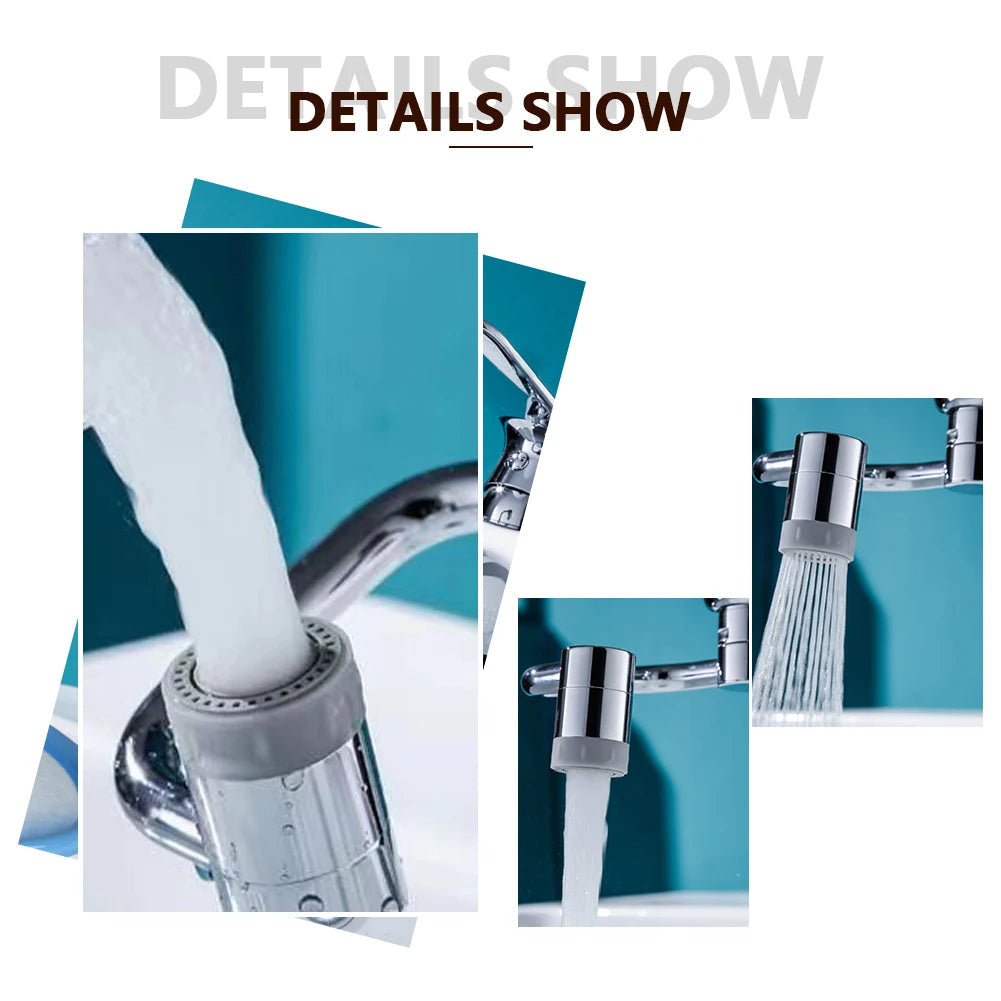 Tavvitaimp18 1080° rotating water nozzle for kitchen sinks, allows effortless rinsing & thorough cleaning.