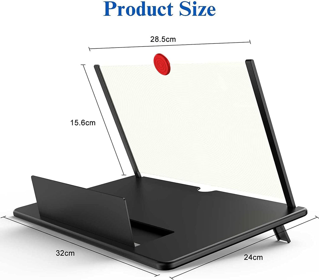 Travel gadget: 16-inch portable display screen magnifier for phones, ideal for movies.