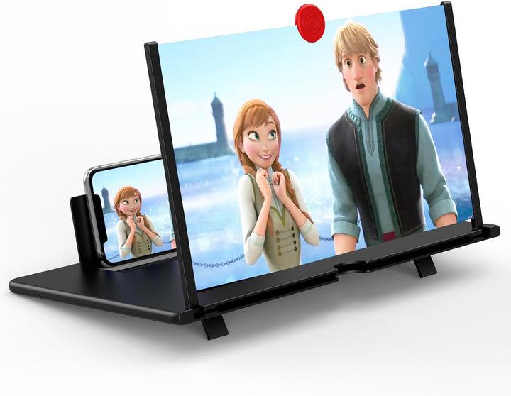 16-inch mobile phone screen magnifier for an enhanced movie viewing experience.