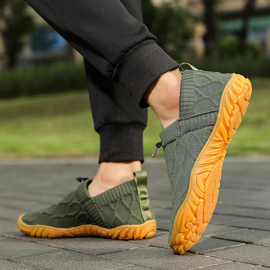 Men's Cozy Quilted Mesh Slip-On Sneakers