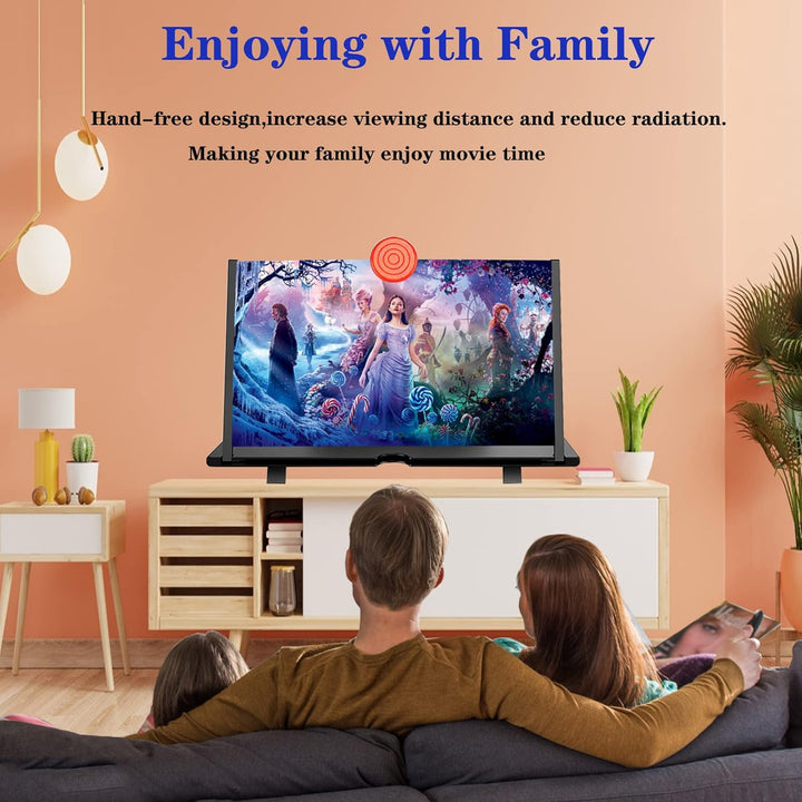 Large 16-inch mobile screen magnifier for watching movies, playing games, & more.