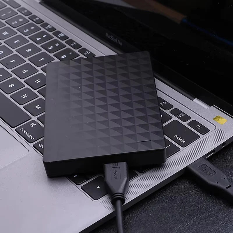 Reliable 8TB external storage drive for secure data backup. High capacity mobile storage for important digital files.