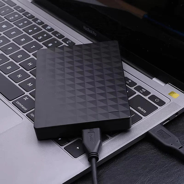 Reliable 8TB external storage drive for secure data backup. High capacity mobile storage for important digital files.