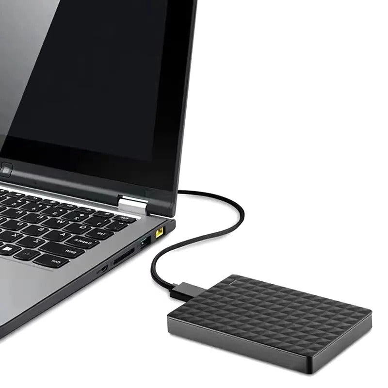 Versatile 8TB external storage drive for photos, videos, documents. Fast USB 3.0, plug & play data backup solution.