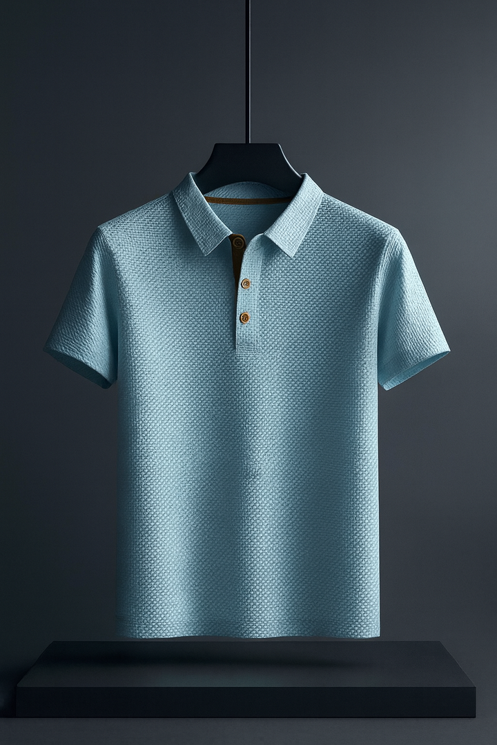 Men's performance polo shirt in a cool, comfortable, breathable fabric, ideal for active wear & office.