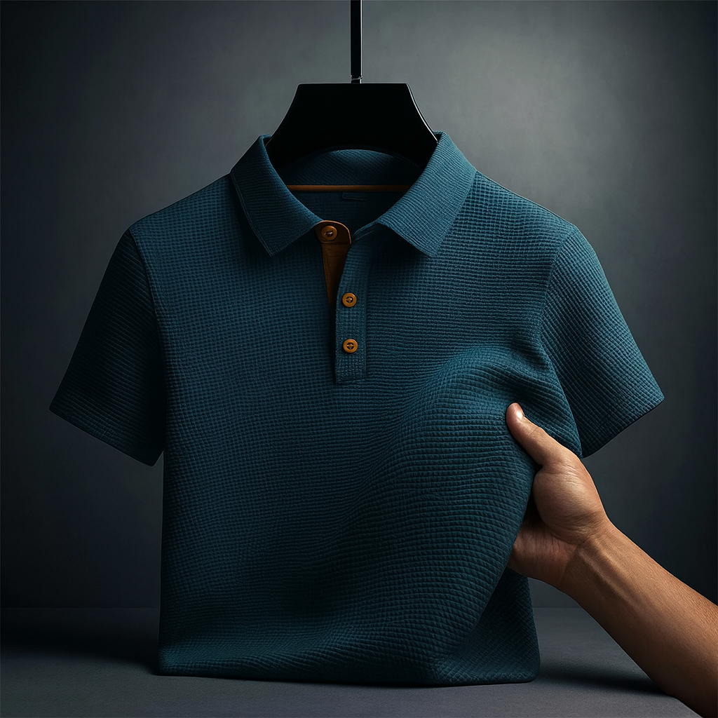 High-performance men's polo shirt, designed for maximum comfort & flexibility. Great for active or casual use.