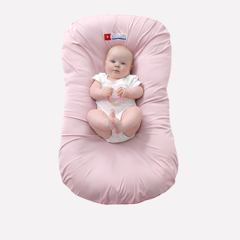 Infant baby pillow for gentle head and neck support, ensuring comfortable sleep in cribs or strollers. Baby essentials.