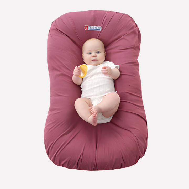 Soft baby pillow offering superior head & neck support for infants. A comfortable and essential nursery accessory for rest.