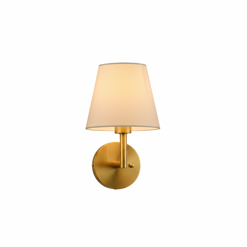 Wireless Dimmable Fabric Wall Light Set with Free Bulbs