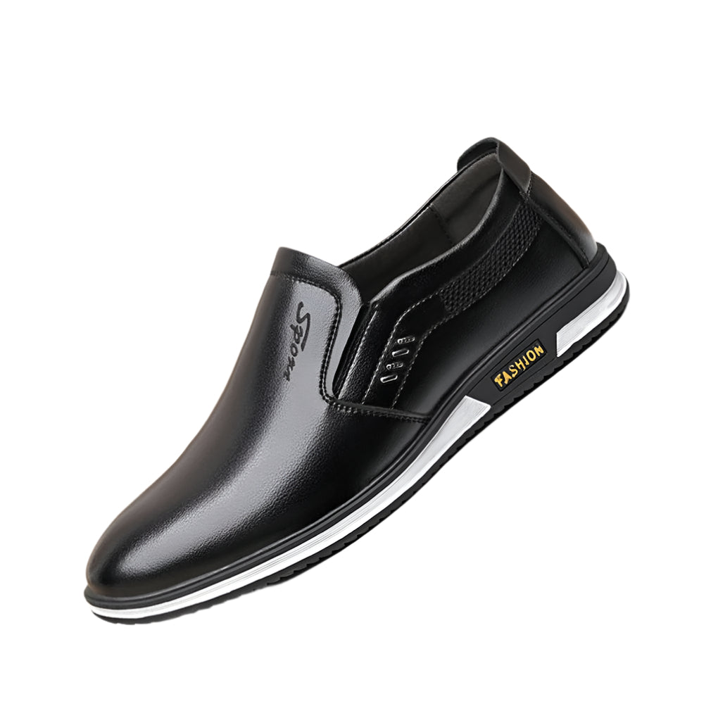 Stylish men's brown leather dress shoes, versatile & comfortable. Perfect formal or casual lace-up oxford style footwear.
