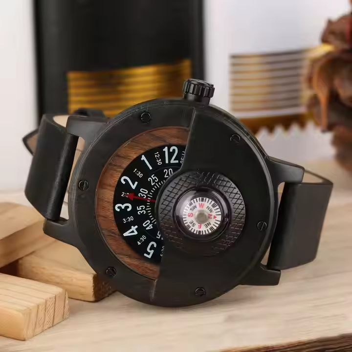 Men's Natural Compass Watch