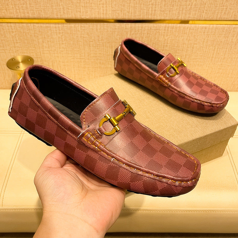 Black slip-on loafers for men. Sleek, comfortable, and stylish casual footwear for everyday wear.