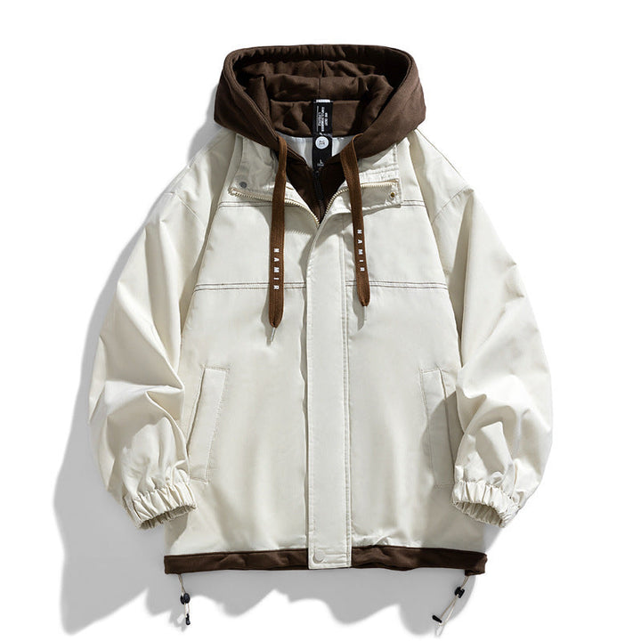 Men's Denver casual jacket in cream, perfect for everyday layering and street style during fall/winter.