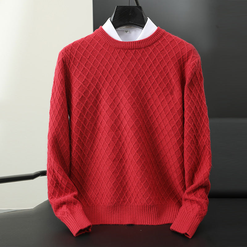 Comfortable men's everyday pullover sweater. Soft knitwear, ideal for fall & winter casual wear.