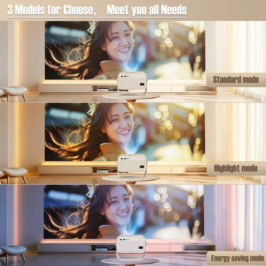 Experience vivid 1080P cinema with Tavvitaimp18 Smart Projector, offering Android 11 and fast WiFi 6.