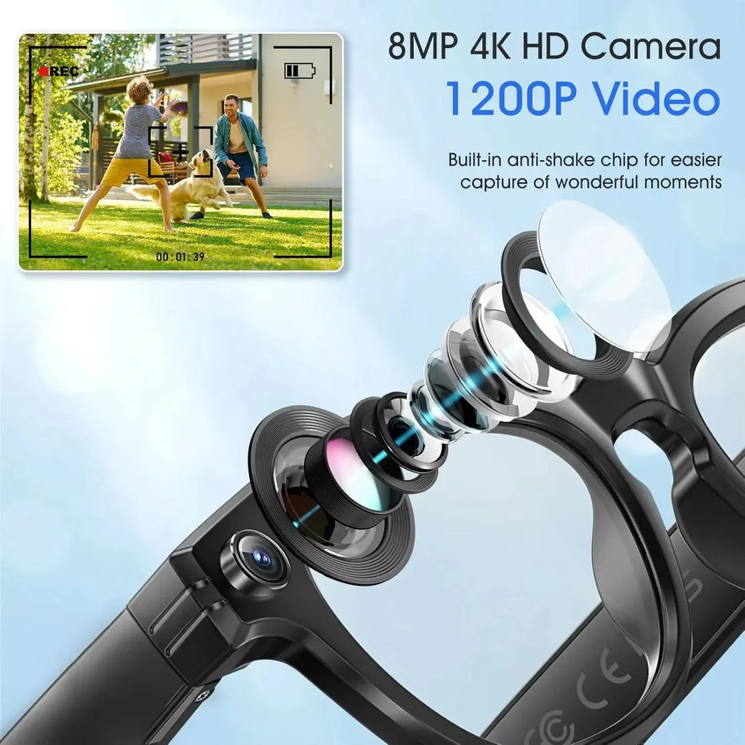 Tavvitaimp18 smart sunglasses. HD recording glasses for hands-free video capture. Wearable tech.