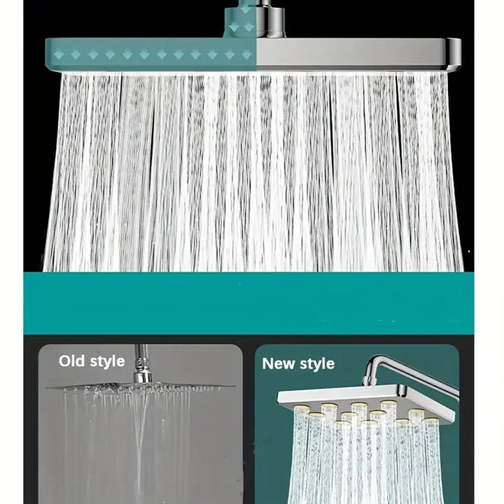Universal fit 10-inch overhead shower head, providing enhanced water flow for any bathroom upgrade.