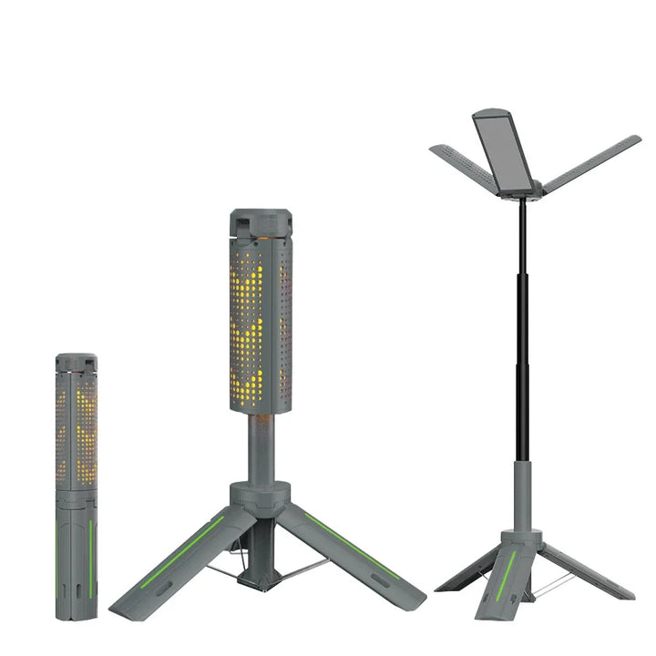 Portable 1000 lumen rechargeable LED lantern & work light, ideal for camping, emergencies, and outdoor use.