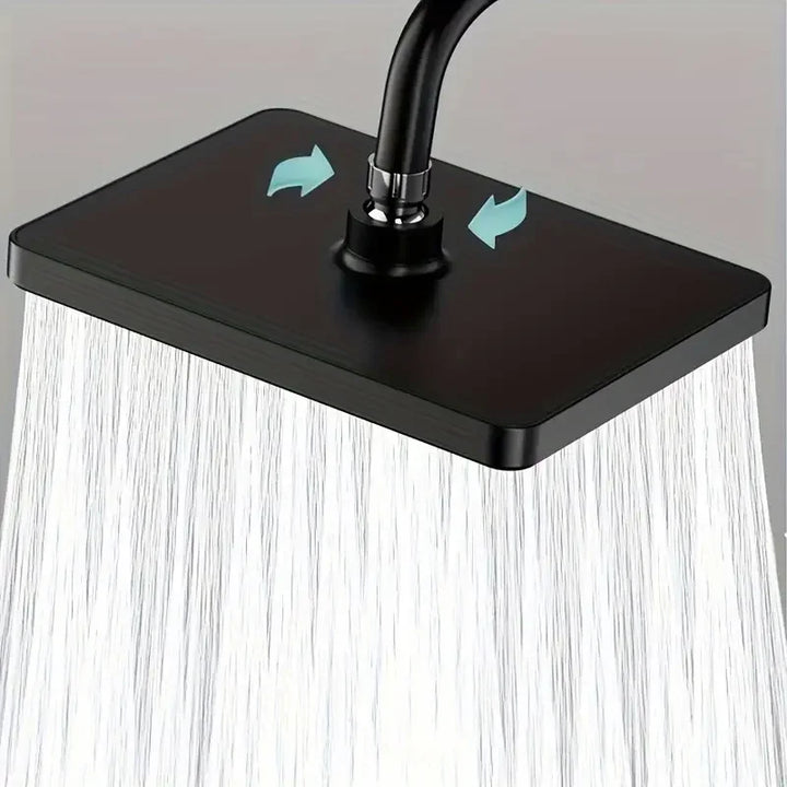 Durable 10-inch overhead shower head, perfect for bathroom renovation with strong, enhanced water flow.