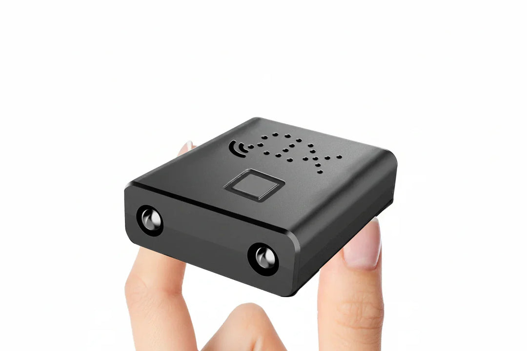 Wireless 1080P HD indoor surveillance camera with night vision and motion detection for smart home.