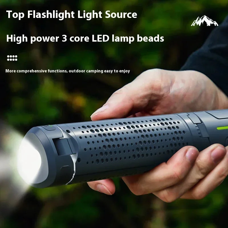 Bright 1000 lumen LED portable work light & lantern, perfect for outdoor adventures and emergency lighting.