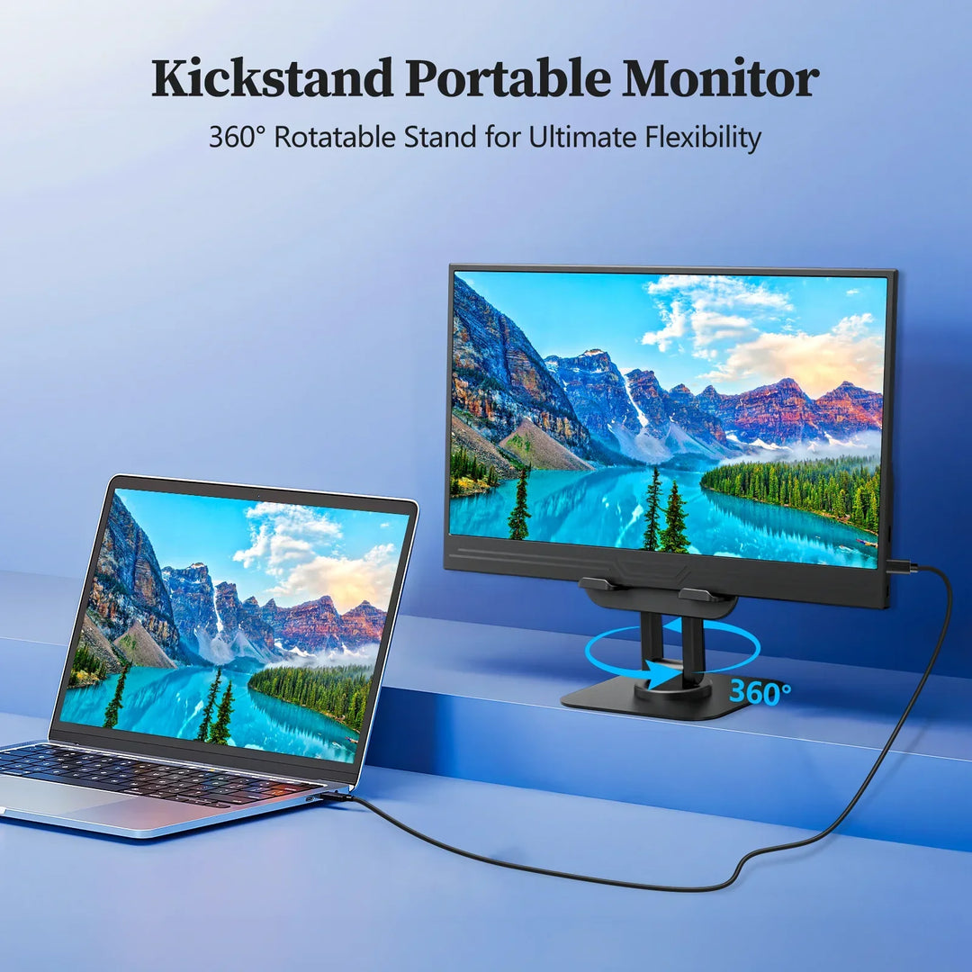 Enhance gaming or work with this 13.3" Full HD portable monitor; USB-C & HDMI connectivity for an external display.