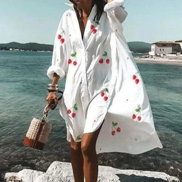 Women's Long Sleeve Beach Cover-Up Top