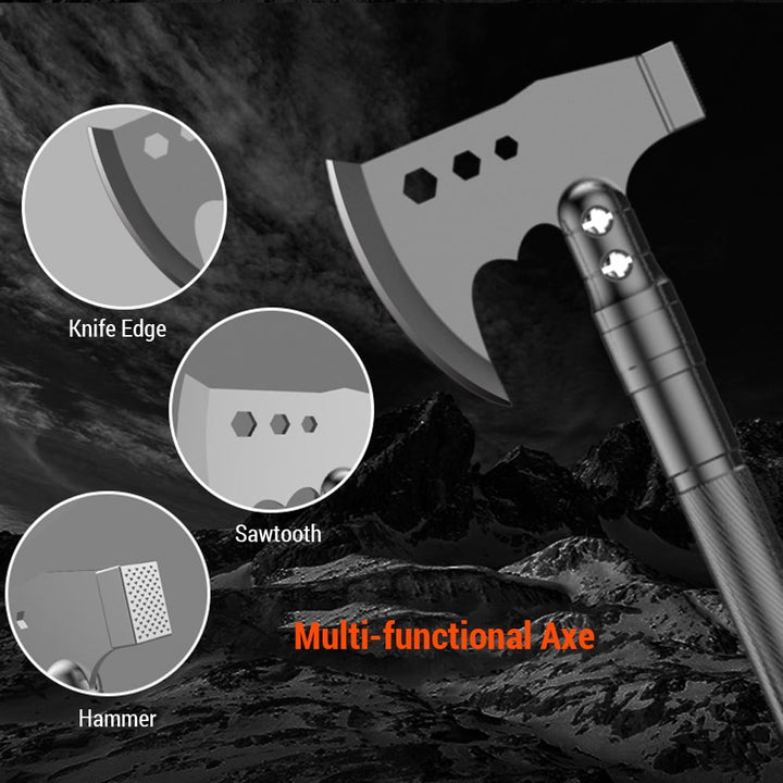 25-in-1 Survival Multi-Tool Shovel Kit for Outdoor Adventures
