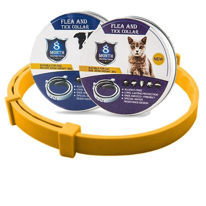 Adjustable cat flea & tick collar for 8 months of effective pest control and pet protection.