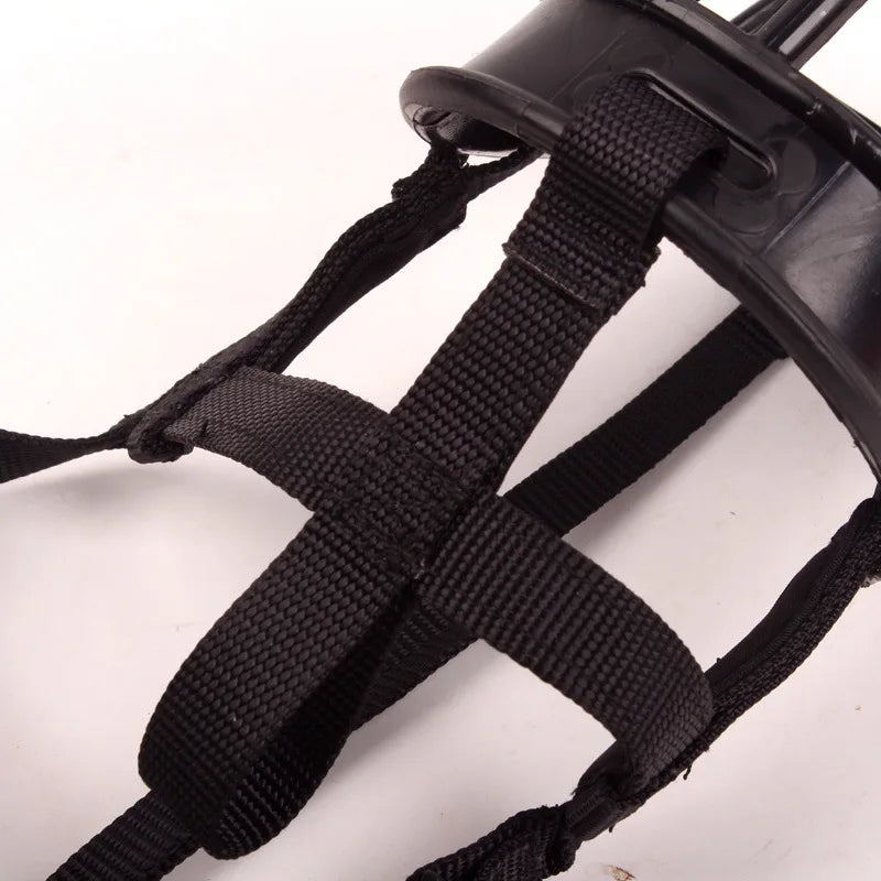 Adjustable silicone dog muzzle ensures comfort & safety. Perfect for walks, training, and preventing bites.