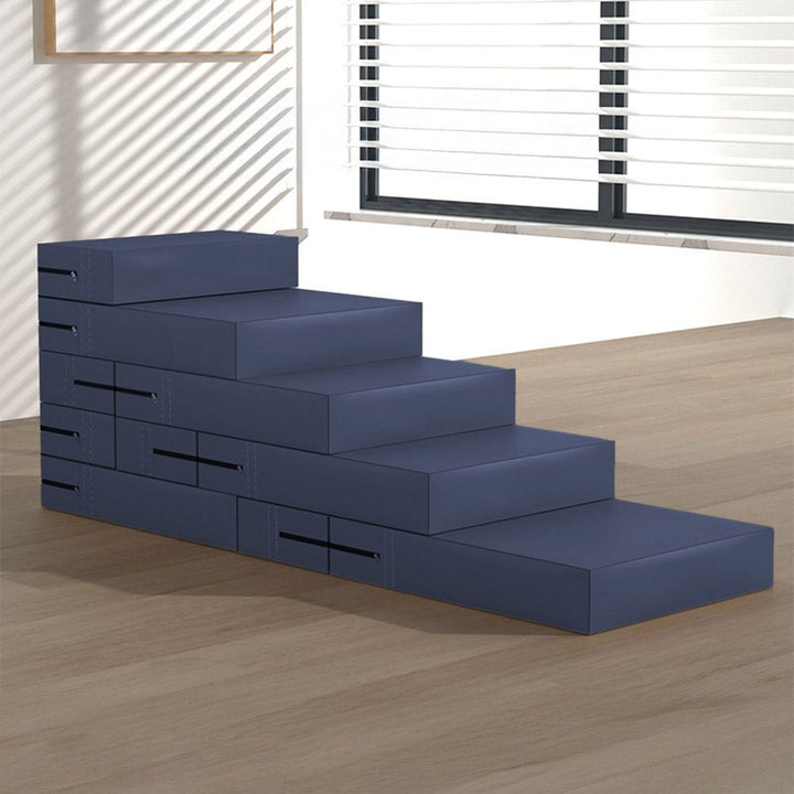 Multi-level pet furniture: waterproof PU leather dog & cat steps, ideal for aging and small pets.