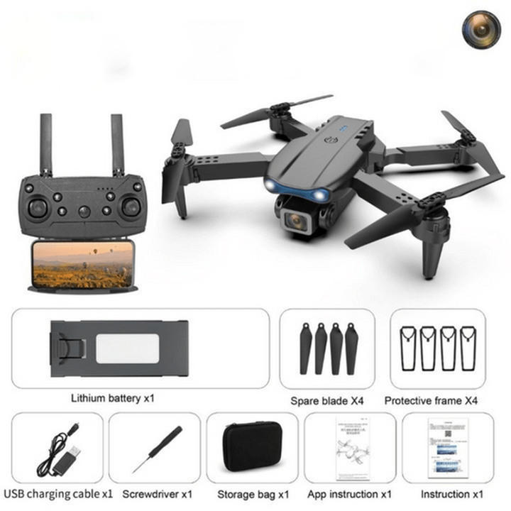 AeroPro long flight drone being set up, showcasing its sleek design for outdoor aerial photography.