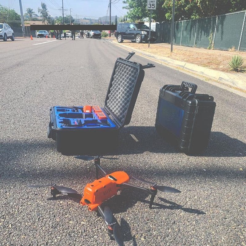 RC drone controller for AeroPro 4K UHD quadcopter, demonstrating precise flight control for photography.