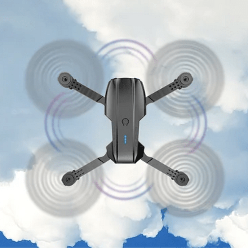 AeroPro 4K camera drone soaring over a scenic landscape, ideal for breathtaking aerial video views.