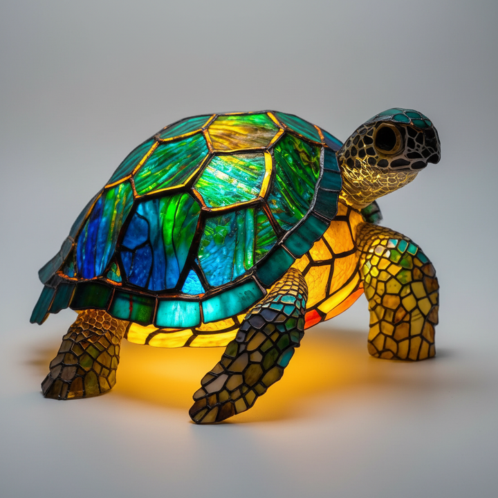 Eye-catching mosaic animal lamp. Ideal as a decorative table lamp or accent light, enhancing home decor.