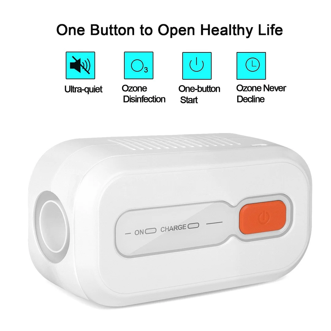 Effortless automatic CPAP sanitizer for thorough cleaning and improved health in sleep apnea therapy.